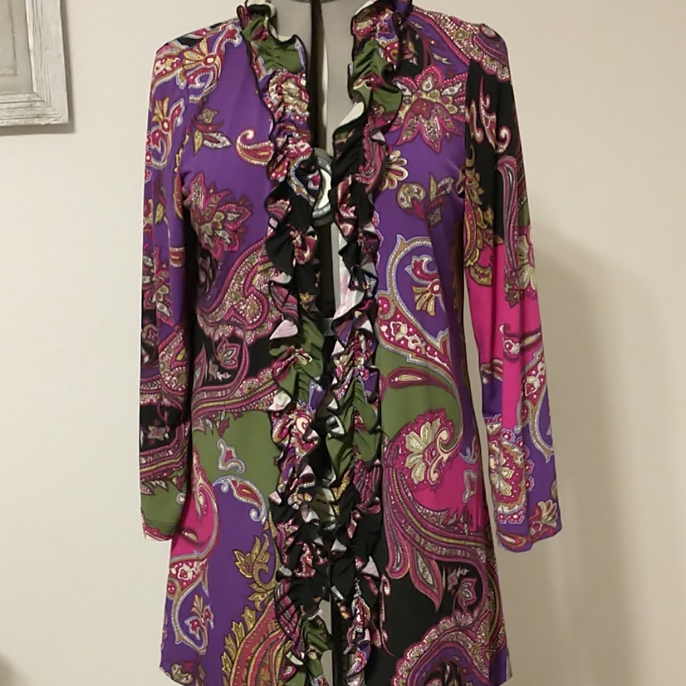 Multicolor Paisley Duster
